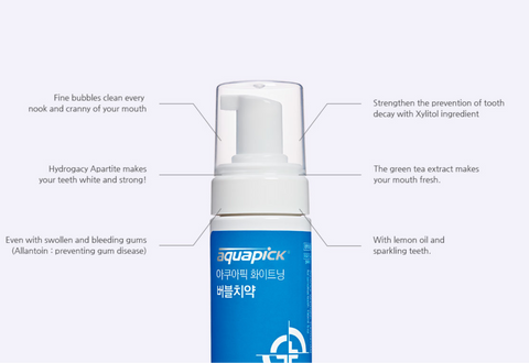 AQUAPICK WHITENING ZAHNSCHAUM (150ml)
