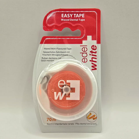 edel+white® Easy Tape – Gewachstes Zahnband mit Minzgeschmack
