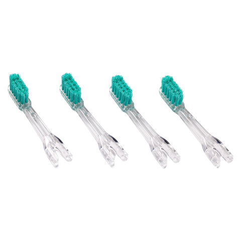 Ersatzbürstenköpfe Rubber mit Gummiborsten – 4er-Pack, 3 Reihen